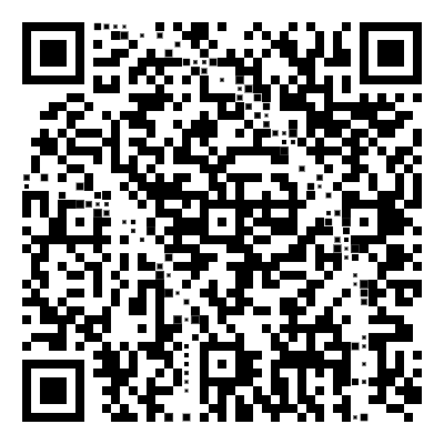 Animated black and white QR code with a subtle wireless ripple moving through its modules