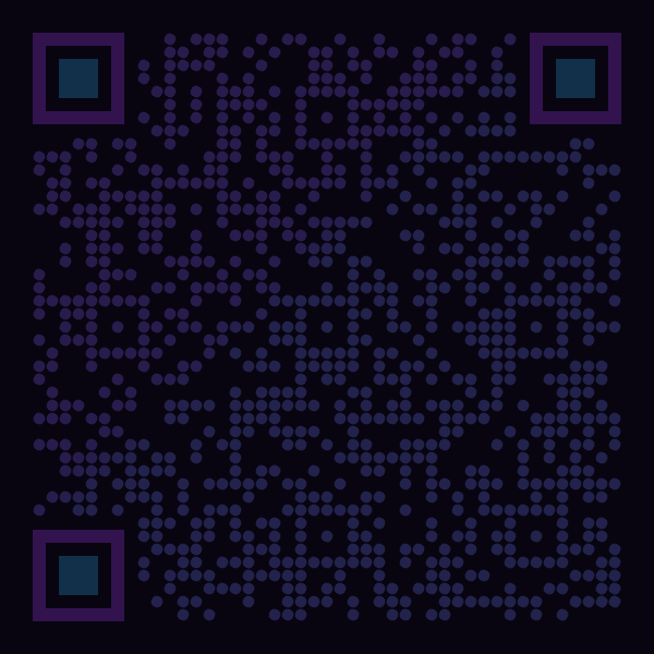 Animated neon QR code flickering from darkness into a bright electric sign
