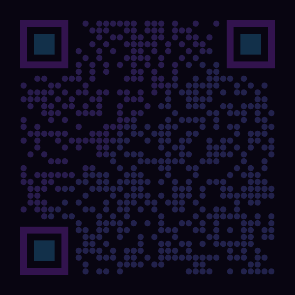 Animated neon QR code flickering from darkness into a bright electric sign