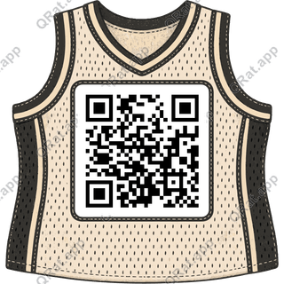 Blank Jersey Texture Frame artwork with a customizable QR code area