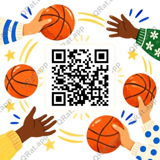 Passing Hands Frame artwork with a customizable QR code area