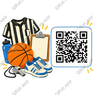 Referee Kit artwork with a customizable QR code area