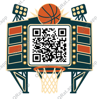 Arena Scoreboard Frame artwork with a customizable QR code area