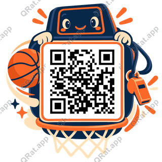 Shot-Clock Housing Frame artwork with a customizable QR code area