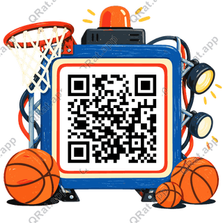 Blank Shot-Clock Frame artwork with a customizable QR code area