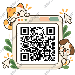 Browser-Window Frame artwork with a customizable QR code area