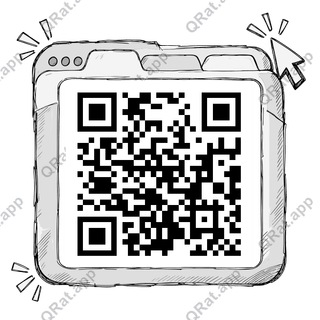 Browser-Window Frame artwork with a customizable QR code area