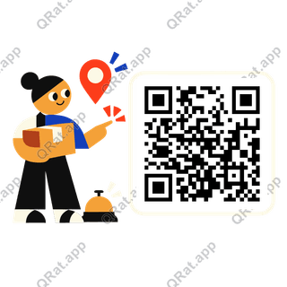 Click-and-Collect Phone artwork with a customizable QR code area