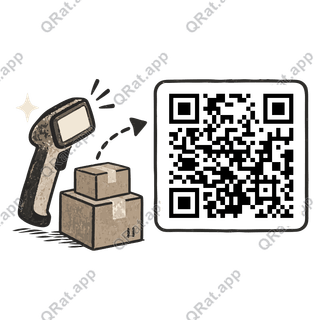 Delivery Scan artwork with a customizable QR code area