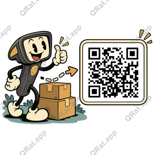 Delivery Scan artwork with a customizable QR code area
