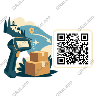 Delivery Scan artwork with a customizable QR code area
