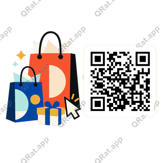 Gift Hunt Bags artwork with a customizable QR code area