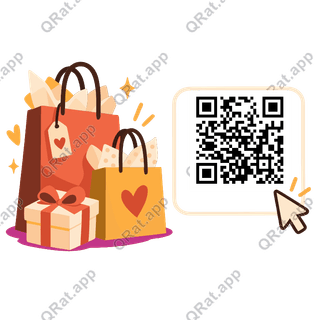 Gift Hunt Bags artwork with a customizable QR code area