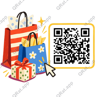 Gift Hunt Bags artwork with a customizable QR code area