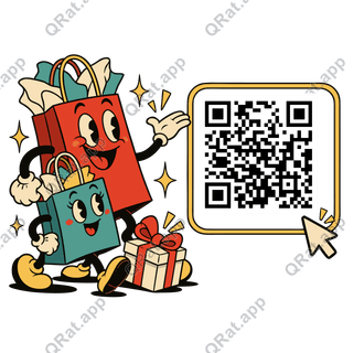 Gift Hunt Bags artwork with a customizable QR code area