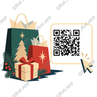 Gift Hunt Bags artwork with a customizable QR code area