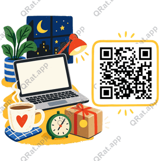 Midnight Checkout artwork with a customizable QR code area