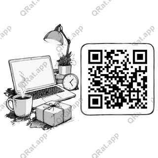 Midnight Checkout artwork with a customizable QR code area