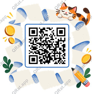 Receipt-Roll Frame artwork with a customizable QR code area