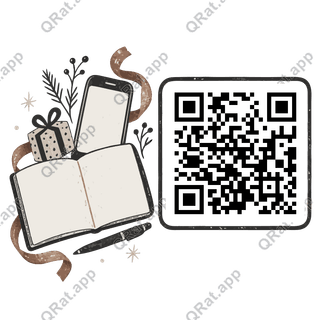 Wish-List Desk artwork with a customizable QR code area