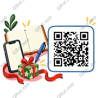 Wish-List Desk artwork with a customizable QR code area