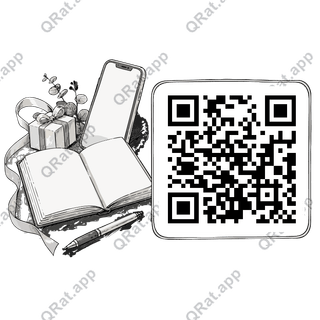 Wish-List Desk artwork with a customizable QR code area