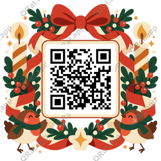 Geometric Candle Frame artwork with a customizable QR code area