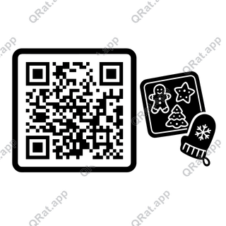 Cookie Tray artwork with a customizable QR code area