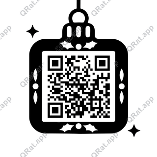 Ornament artwork with a customizable QR code area