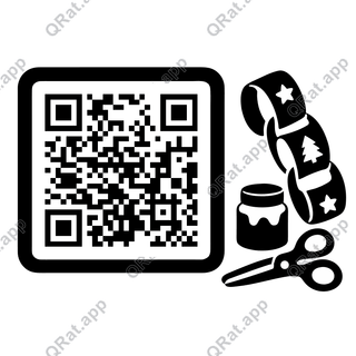 Paper Chain Tools artwork with a customizable QR code area