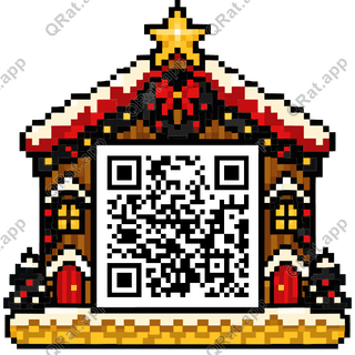 Advent Calendar artwork with a customizable QR code area
