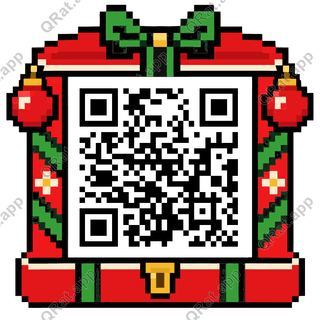 Ornament Storage Box artwork with a customizable QR code area