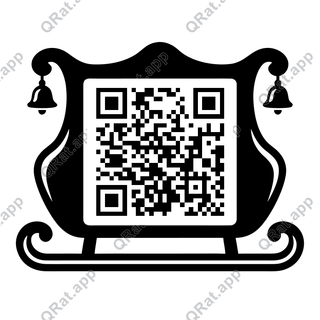 Sleigh Front artwork with a customizable QR code area
