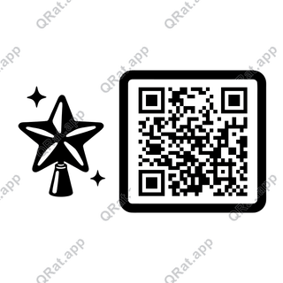 Star Topper artwork with a customizable QR code area