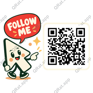 Cursor Follow Me artwork with a customizable QR code area
