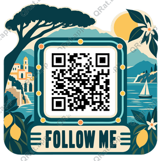 Transit Pass Follow Me artwork with a customizable QR code area