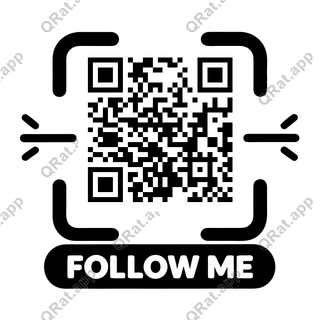 Scan Line Follow Me artwork with a customizable QR code area