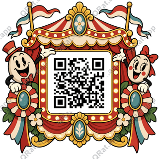 Spring Parade Marquee artwork with a customizable QR code area