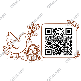 Dove and Spring Branch artwork with a customizable QR code area