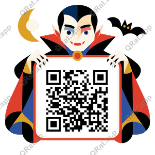 Vampire Frame artwork with a customizable QR code area
