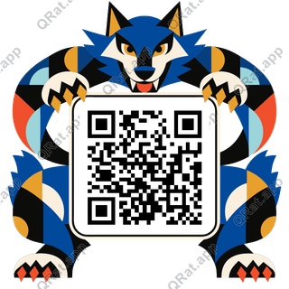 Werewolf Frame artwork with a customizable QR code area