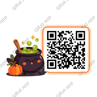 Cauldron Side Cluster artwork with a customizable QR code area