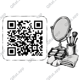 Face-Paint Preparation Cluster artwork with a customizable QR code area