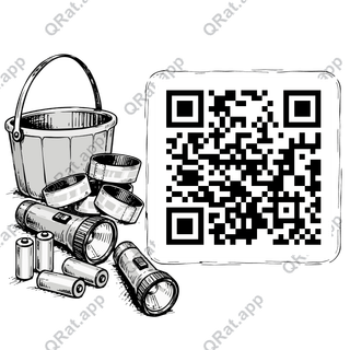 Trick-or-Treat Safety Kit artwork with a customizable QR code area