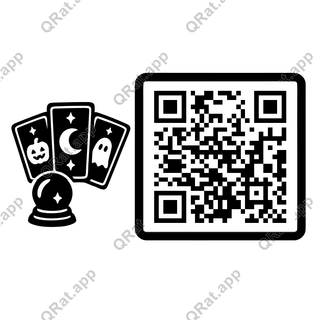 Fortune Cards artwork with a customizable QR code area