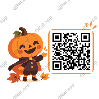 Pumpkin-Head Side Cluster artwork with a customizable QR code area