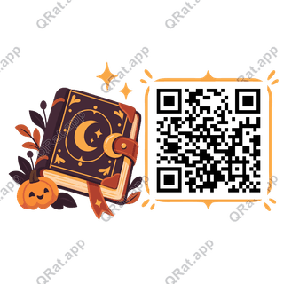 Spellbook Side Cluster artwork with a customizable QR code area