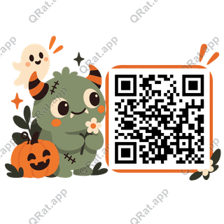 Stitched Monster Side Cluster artwork with a customizable QR code area