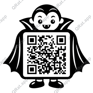 Vampire Cape artwork with a customizable QR code area