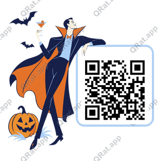 Vampire Dancer artwork with a customizable QR code area